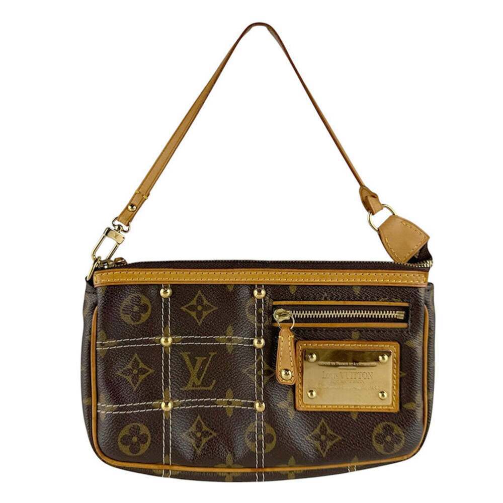 LOUIS VUITTON Brown Monogram Pochette Mini Bag